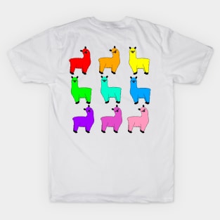 Rainbow Llamas T-Shirt